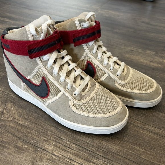 Nike‎ Vandal High Supreme Birch Red Retro Dunk 306973-202 off white Size 8.5